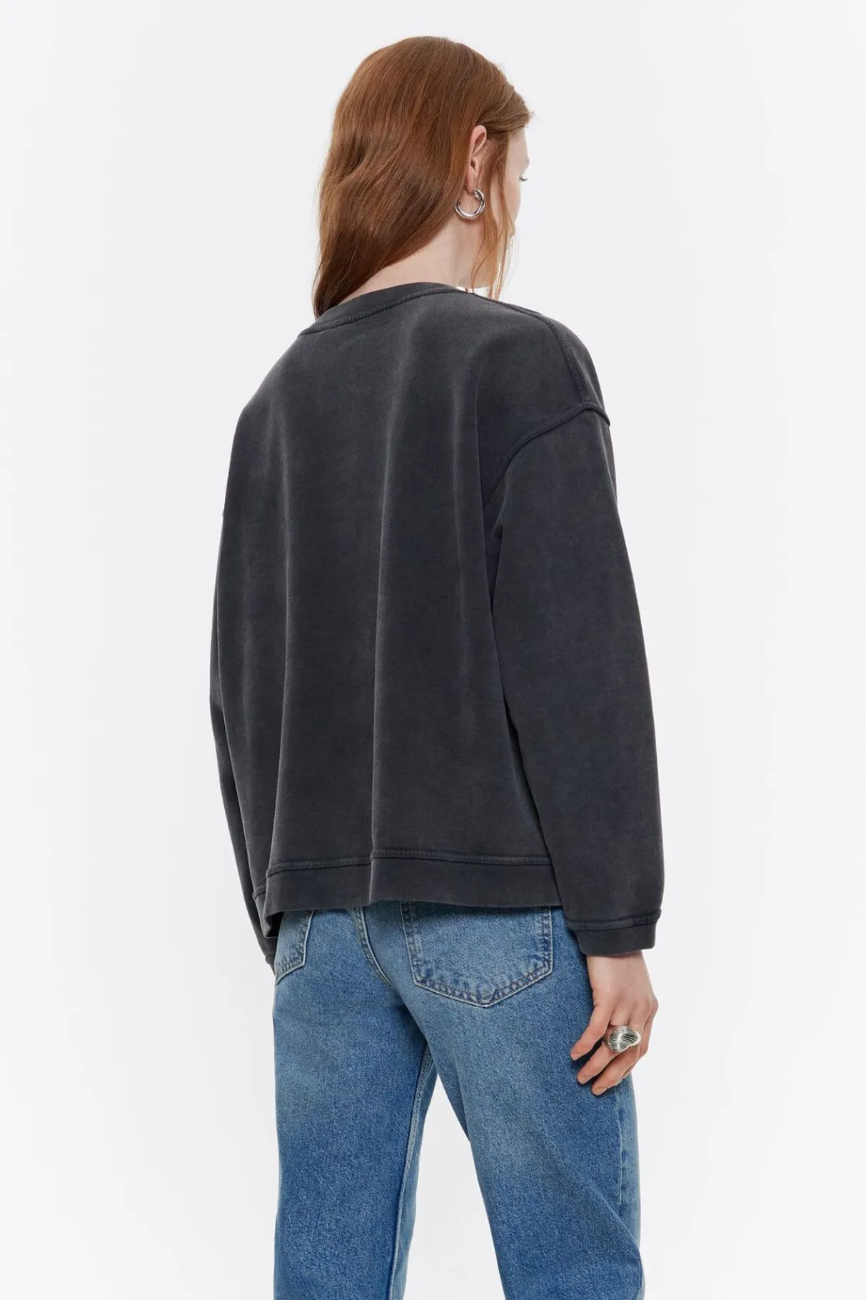 Mujer BIMBA Y LOLA Punto<Sudadera Logo Estampado Negra