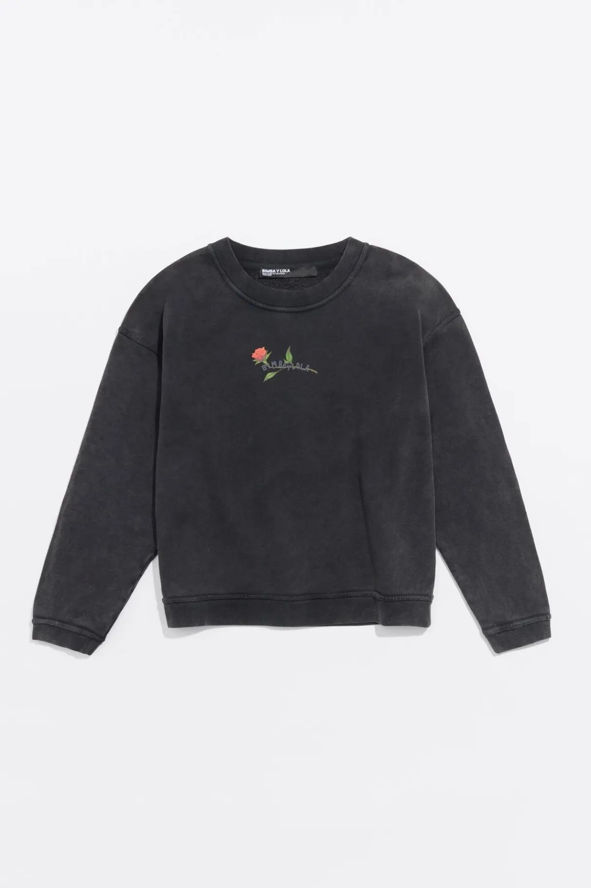 Mujer BIMBA Y LOLA Punto<Sudadera Logo Estampado Negra