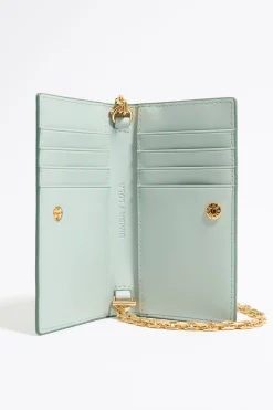 Mujer BIMBA Y LOLA Carteras Y Monederos<Tarjetero-Monedero Grabado Cocodrilo Verde Claro