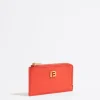 Mujer BIMBA Y LOLA Piel<Tarjetero-Monedero Piel Coral