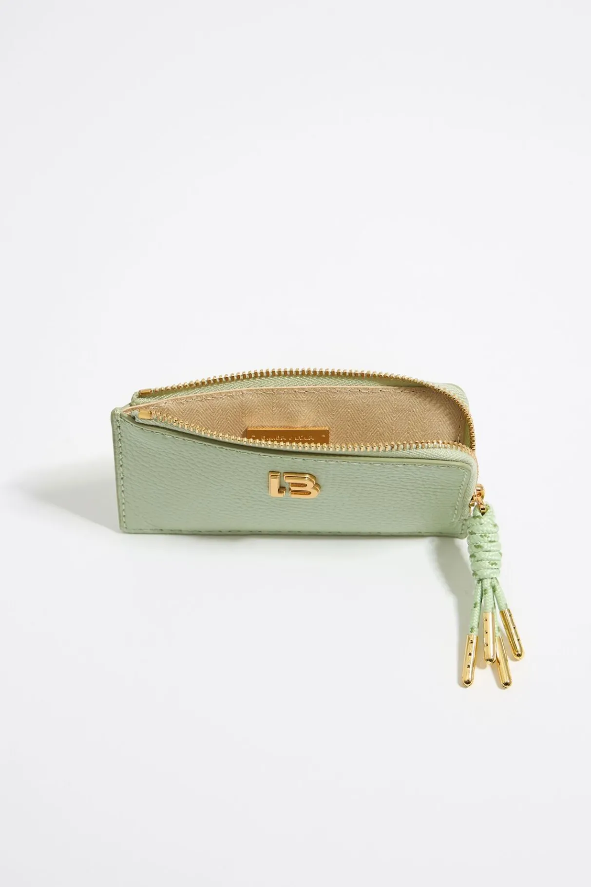 Mujer BIMBA Y LOLA Piel<Tarjetero-Monedero Piel Verde Pastel