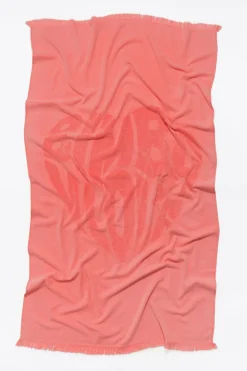 Mujer BIMBA Y LOLA Toallas De Playa<Toalla Logo Corazon Jacquard Melocoton