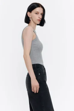 Mujer BIMBA Y LOLA Camisetas<Top Ajustado Guindilla Gris