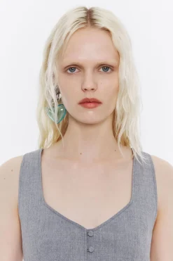 Mujer BIMBA Y LOLA Camisas<Top Ajustado Lana Fria Gris