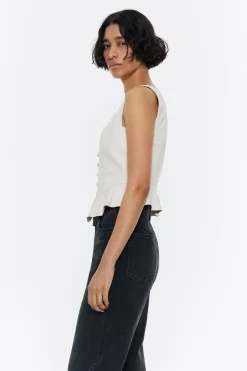 Mujer BIMBA Y LOLA Camisas<Top Ajustado Piel Gris Hielo