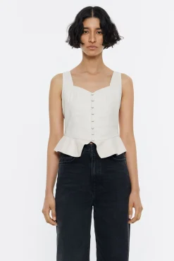 Mujer BIMBA Y LOLA Total Look<Top Ajustado Piel Gris Hielo