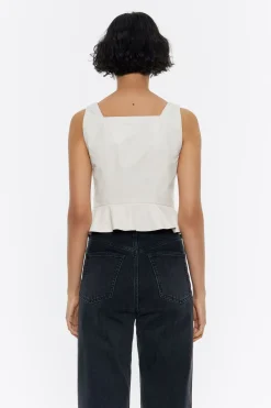 Mujer BIMBA Y LOLA Piel<Top Ajustado Piel Gris Hielo