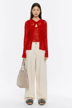 Mujer BIMBA Y LOLA Punto<Top Ajustado Punto Rojo