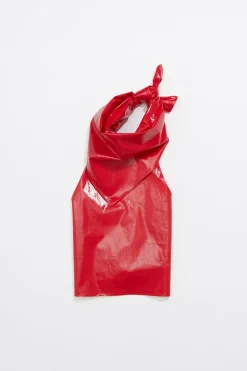 Mujer BIMBA Y LOLA Camisas<Top Ajustado Tejido Fantasia Rojo