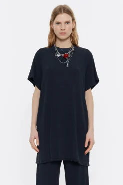 Mujer BIMBA Y LOLA Total Look<Top Largo Desflecado Antracita