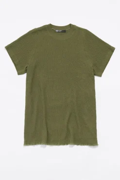 Mujer BIMBA Y LOLA Camisetas<Top Largo Desflecado Caqui