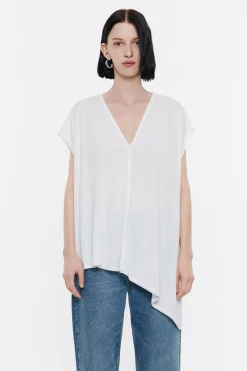 Mujer BIMBA Y LOLA Camisetas<Top Largo Oversize Marfil