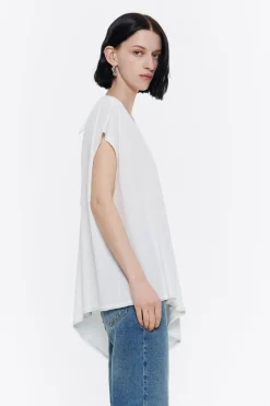 Mujer BIMBA Y LOLA Camisetas<Top Largo Oversize Marfil