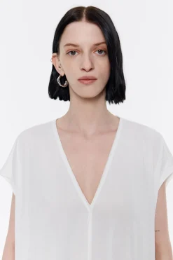 Mujer BIMBA Y LOLA Camisetas<Top Largo Oversize Marfil