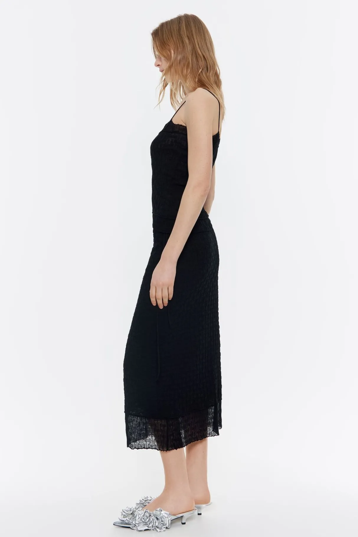 Mujer BIMBA Y LOLA Punto<Top Punto Ajustado Negro