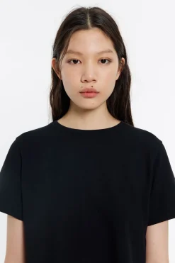 Mujer BIMBA Y LOLA Camisetas<Top Recto Corto Punto Roma Negro