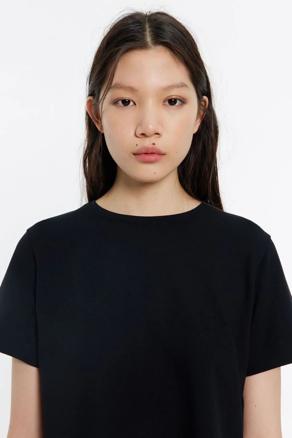 Mujer BIMBA Y LOLA Camisetas<Top Recto Corto Punto Roma Negro