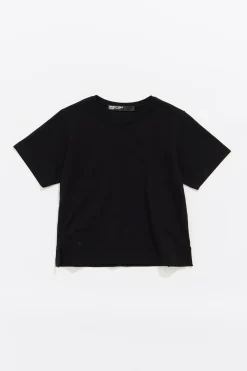 Mujer BIMBA Y LOLA Camisetas<Top Recto Corto Punto Roma Negro