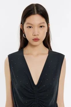 Mujer BIMBA Y LOLA Camisetas<Top Recto Negro