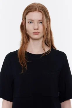 Mujer BIMBA Y LOLA Camisetas<Top Recto Punto Roma Negro