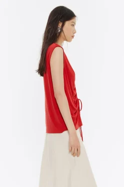 Mujer BIMBA Y LOLA Camisetas<Top Recto Rojo