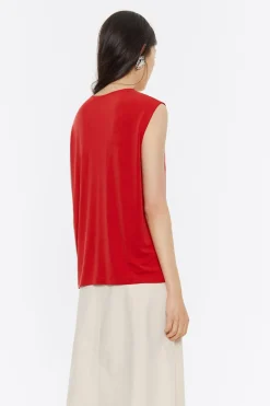 Mujer BIMBA Y LOLA Camisetas<Top Recto Rojo
