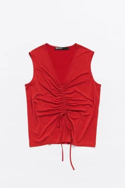 Mujer BIMBA Y LOLA Camisetas<Top Recto Rojo