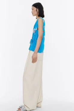 Mujer BIMBA Y LOLA Camisetas<Top Recto Waves Azul