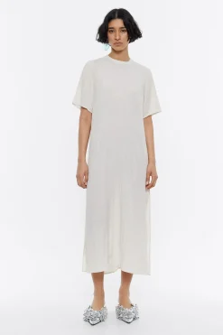 Mujer BIMBA Y LOLA Vestidos Y Monos<Vestido Camiseta Midi Mantequilla