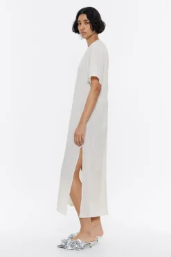 Mujer BIMBA Y LOLA Vestidos Y Monos<Vestido Camiseta Midi Mantequilla