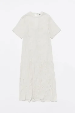 Mujer BIMBA Y LOLA Vestidos Y Monos<Vestido Camiseta Midi Mantequilla