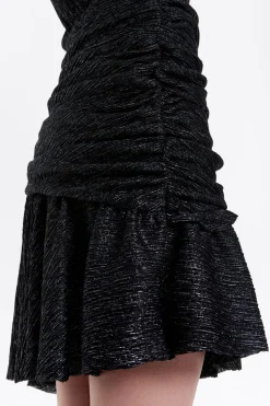 Mujer BIMBA Y LOLA Vestidos Y Monos<Vestido Corto Lurex Negro