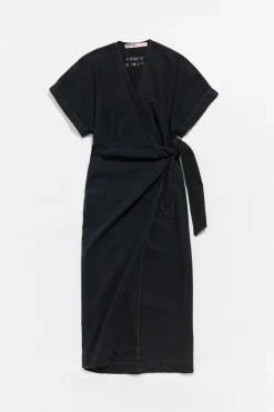 Mujer BIMBA Y LOLA Vestidos Y Monos<Vestido Cruzado Denim Negro