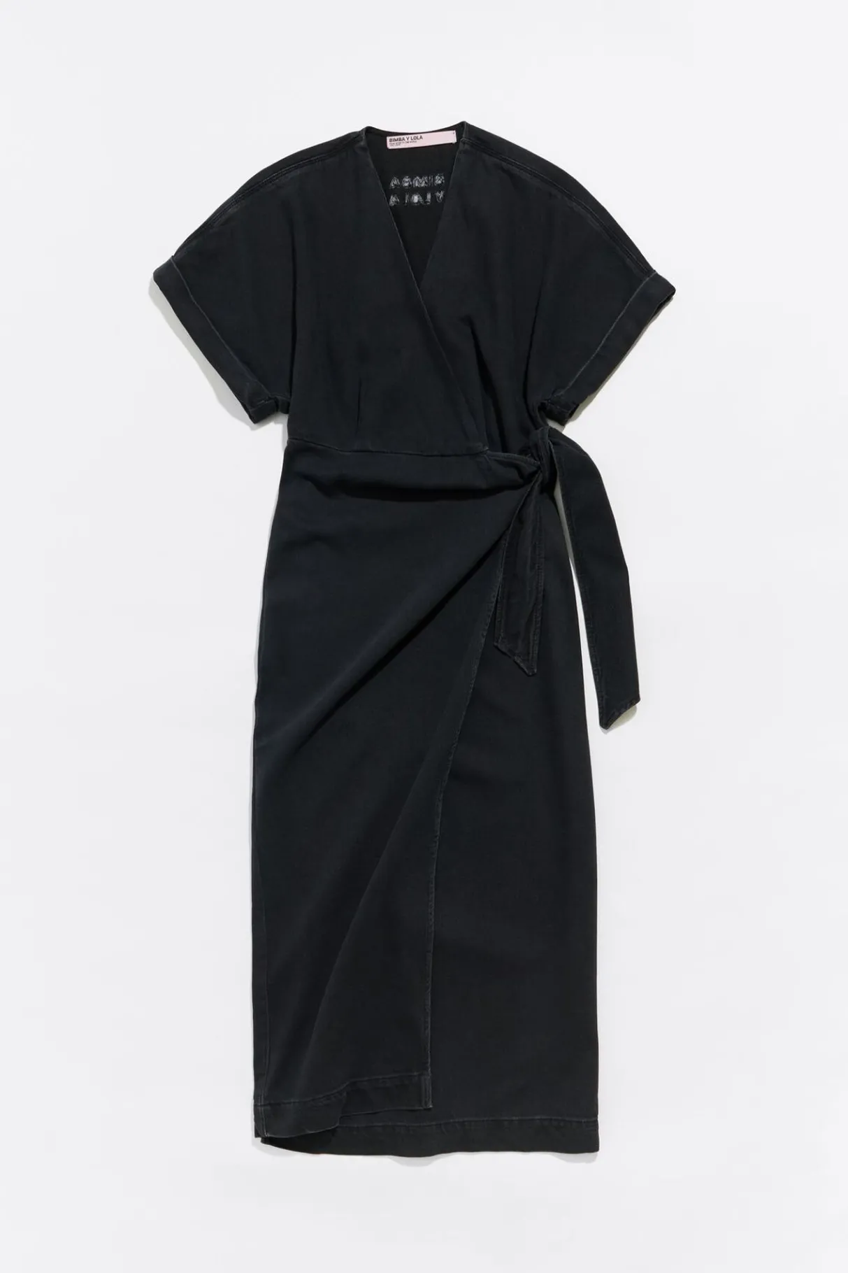 Mujer BIMBA Y LOLA Denim<Vestido Cruzado Denim Negro