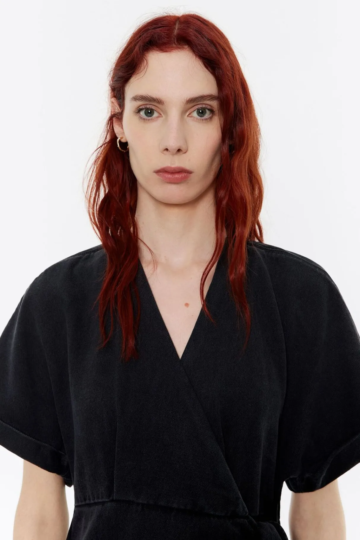 Mujer BIMBA Y LOLA Denim<Vestido Cruzado Denim Negro