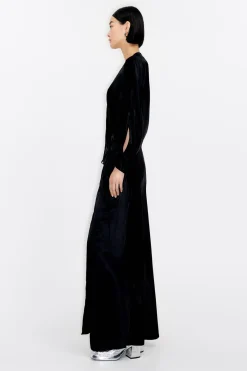 Mujer BIMBA Y LOLA Vestidos Y Monos<Vestido Cruzado Saten Negro