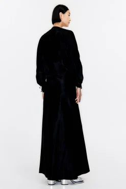 Mujer BIMBA Y LOLA Vestidos Y Monos<Vestido Cruzado Saten Negro