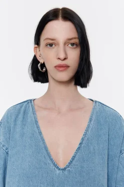 Mujer BIMBA Y LOLA Denim<Vestido Denim Corto Azul