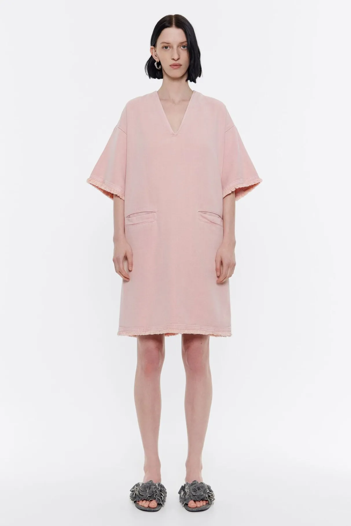 Mujer BIMBA Y LOLA Denim<Vestido Denim Corto Rosa