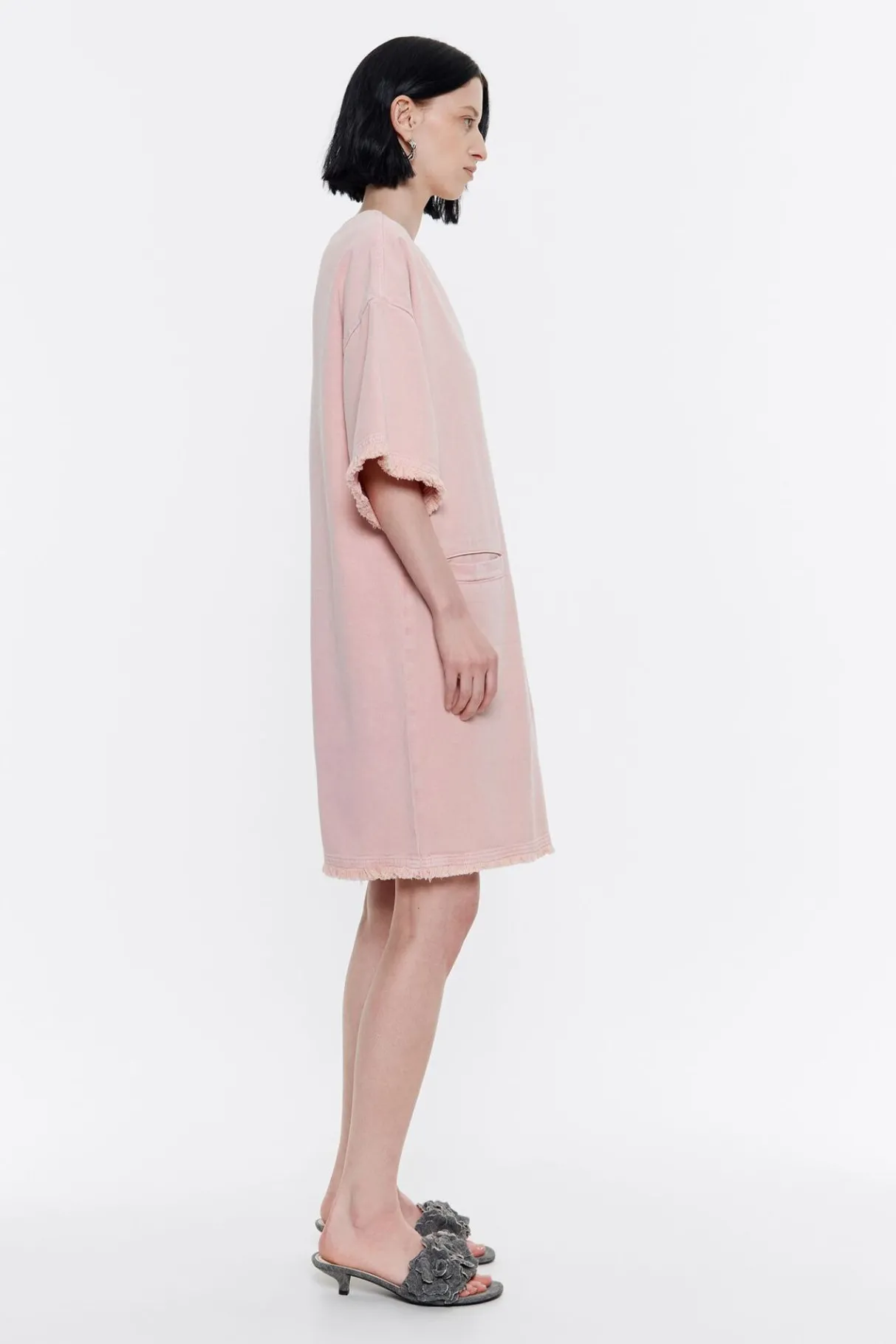 Mujer BIMBA Y LOLA Denim<Vestido Denim Corto Rosa