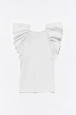 Mujer BIMBA Y LOLA Vestidos Y Monos<Vestido Denim Volantes Crudo