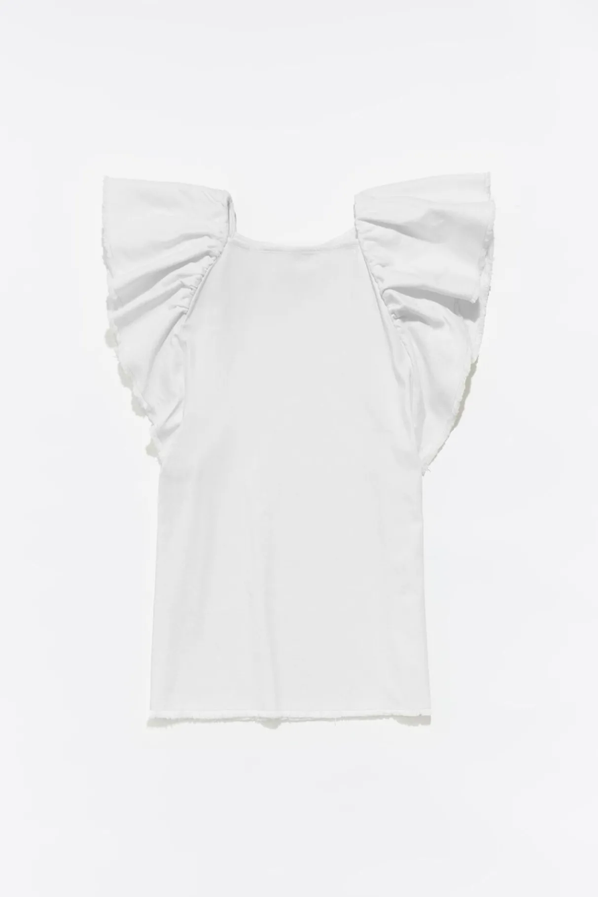 Mujer BIMBA Y LOLA Denim<Vestido Denim Volantes Crudo