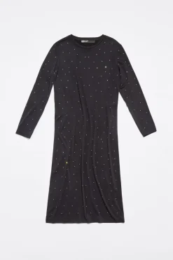 Mujer BIMBA Y LOLA Vestidos Y Monos<Vestido Fluido Brillos Antracita