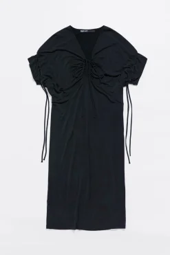 Mujer BIMBA Y LOLA Vestidos Y Monos<Vestido Fluido Midi Negro