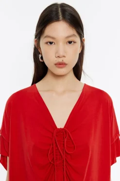 Mujer BIMBA Y LOLA Vestidos Y Monos<Vestido Fluido Midi Rojo