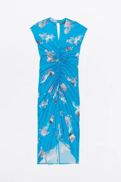 Mujer BIMBA Y LOLA Vestidos Y Monos<Vestido Frunces Waves Azul