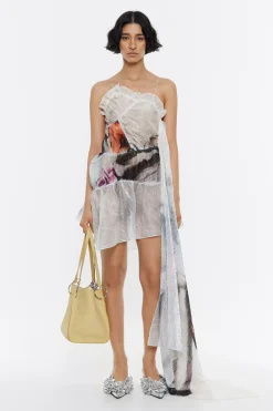 Mujer BIMBA Y LOLA Vestidos Y Monos<Vestido Fruncido Perfume Xl Verde