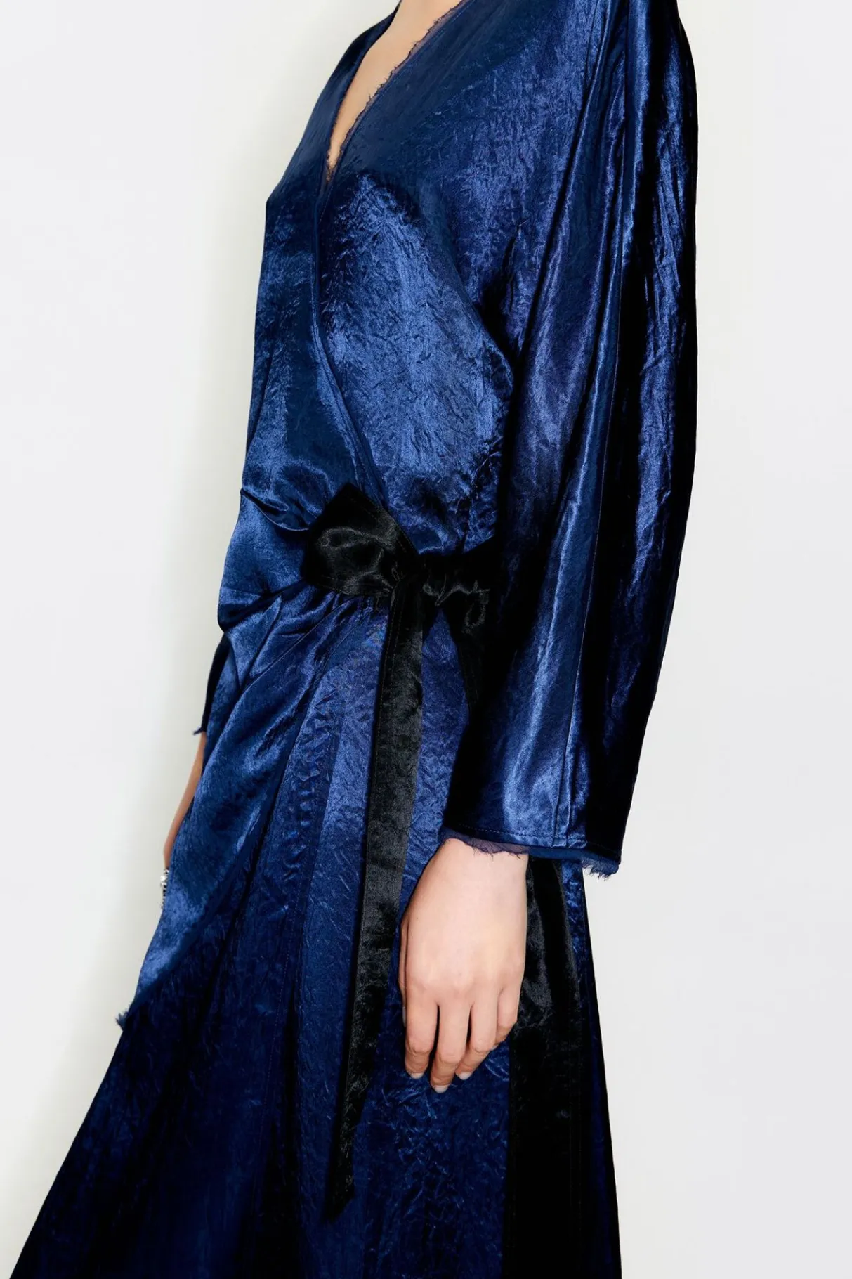 Mujer BIMBA Y LOLA Vestidos Y Monos<Vestido Largo Cruzado Azul Marino