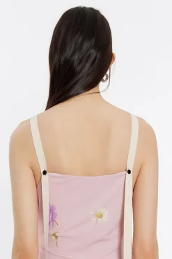 Mujer BIMBA Y LOLA Vestidos Y Monos<Vestido Largo Fluido Flowers Rosa