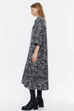 Mujer BIMBA Y LOLA Vestidos Y Monos<Vestido Linea A Fluido Canary Camo Caqui